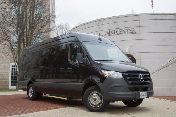 sprinter van faced right